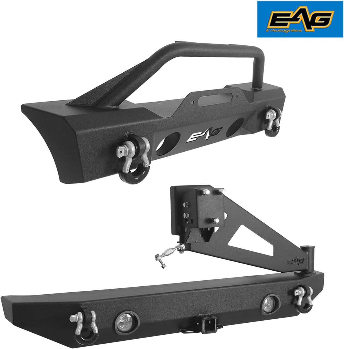 Stubby Front Bumper and Rear Bumper with Tire Carrier Combo K552
