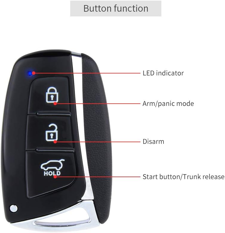 Rolling Code PKE Car Alarm System with Remote Starter G689