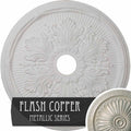 23 3/4x22OD x 3 5/8x22ID x 1 7/8x22P Hand-Painted Flash Copper Ceiling Medallion Y3892