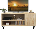 Rustic Brown Retro TV Console Media Cabinet with Storage K524635