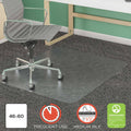 Clear Rectangle Chair Mat for Med Pile Carpet P72413
