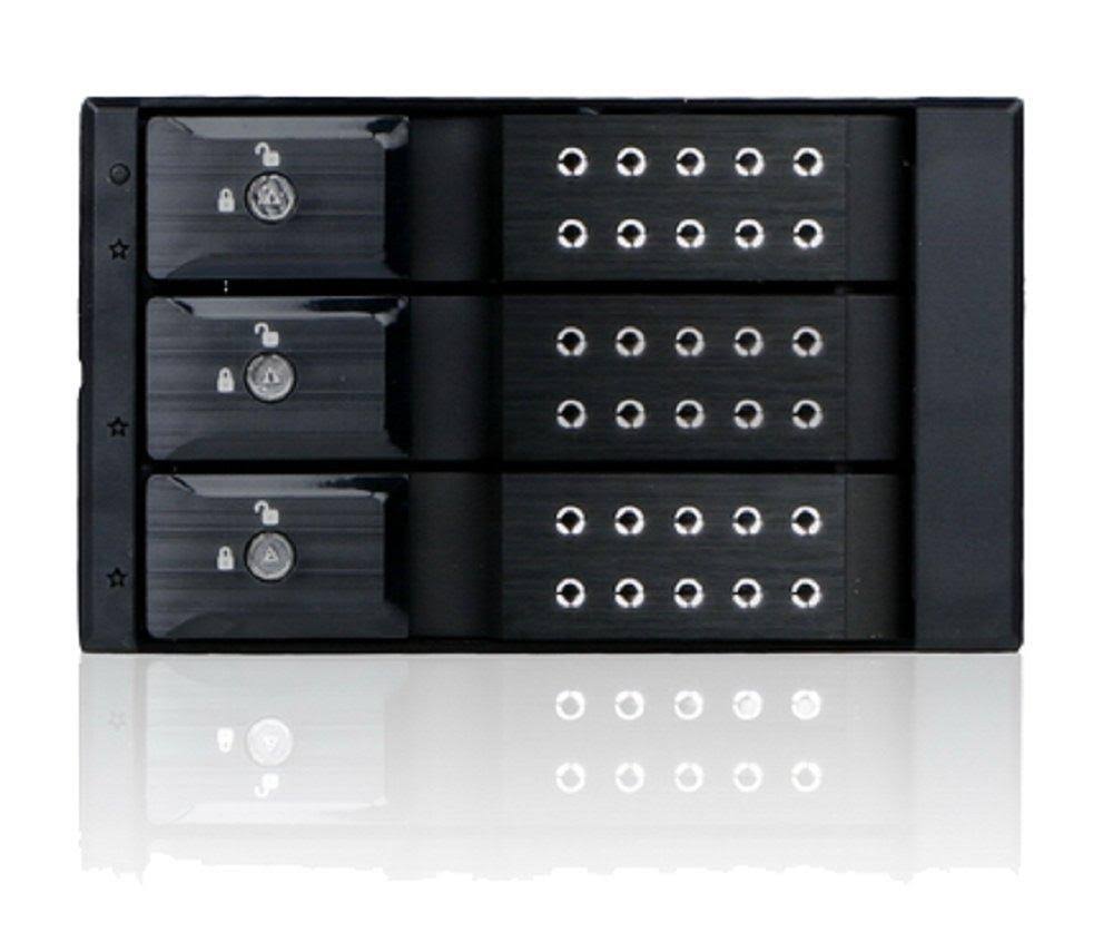 2x5.25 to 3x3.5 SAS Cage Black B6143
