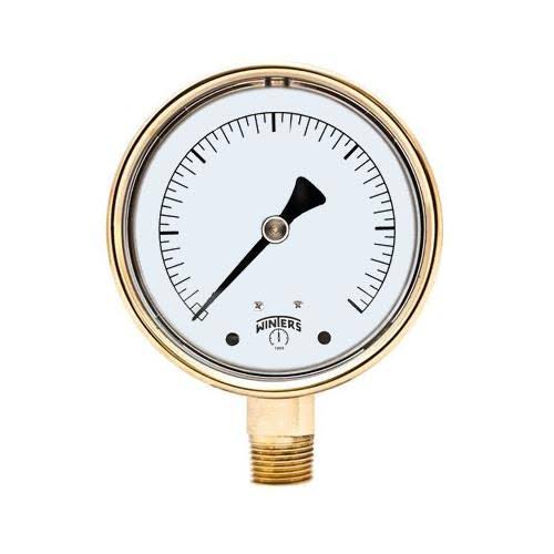 4x22 Brass Case Pressure Gauges K83086