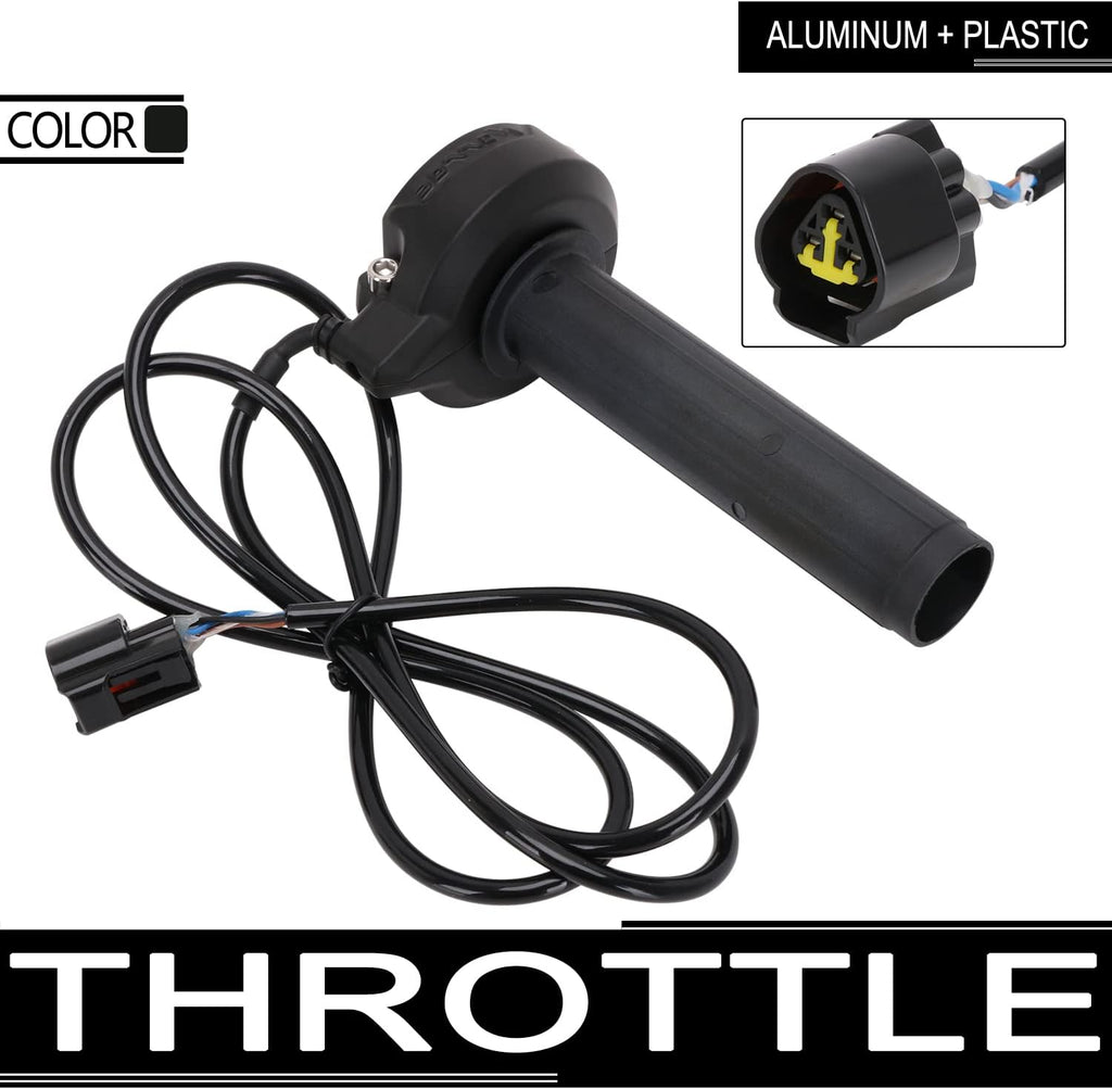 Aluminum + Plastic Motorcycle Throttle Grip U65392