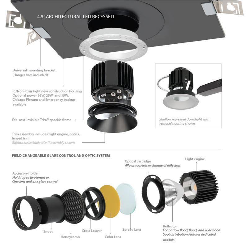 Black Invisible Trim LED Module Q24001