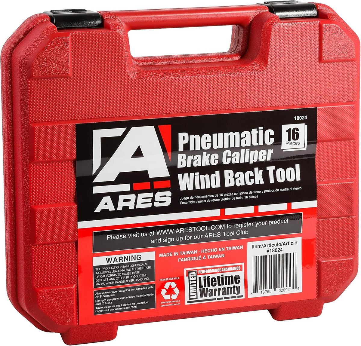 16-Piece Brake Caliper Wind Back Tool Set with Storage Case X816
