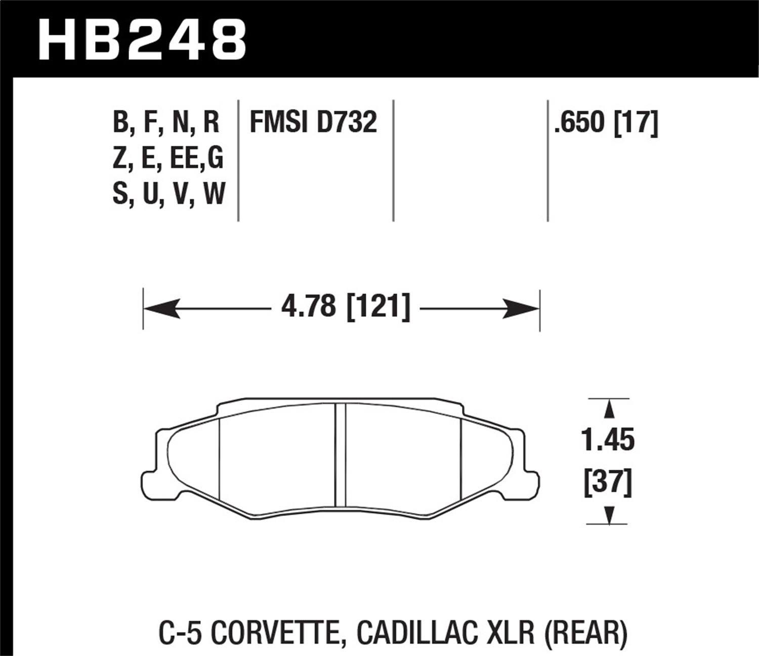 Blue 9012 Disc Brake Pad D754
