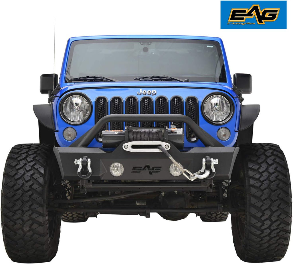 Stubby Front Bumper and Rear Bumper with Tire Carrier Combo K552